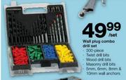 Wall Plug Combo Drill Set-300 Piece