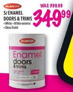 Plascon Enamel Doors & Trims White-5Ltr
