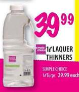 Simple Choice Laquer Thinners-1L