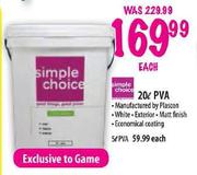 Simple Choice PVA White-5Ltr