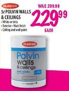 Plascon Polvin Walls & Ceilings White or tints-5Ltr Each