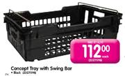 Concept Tray with Swing Bar-Each