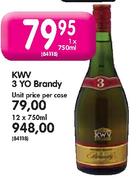 KWV 3 Yo Brandy-1 x 750ml
