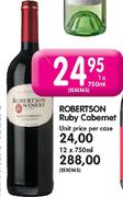 Robertson Ruby Cabernet-12 x 750ml