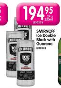 Smirnoff Ice Double Black With Guarana-24 x 250ml