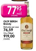 Olof  Bergh Brandy-12 x 750ml