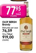 Olof  Bergh Brandy-1 x 750ml