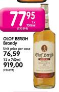 Olof  Bergh Brandy-Unit Price Per Case