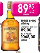 Three Ships Whisky-12 x 750ml