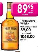 Three Ships Whisky-Unit Price Per Case