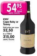 KWV Cape Ruby Or Tawny-1 x 750ml