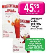 Smirnoff Vodka And Ruby Orange-1 x 1.5L