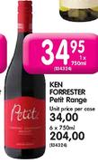 Ken Forrester Petit Range-Unit Price Per Case
