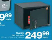 Quality Key Lock Safe-270x370x280mm Each