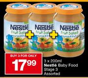 Nestle Baby Food Stage 3 Assorted-3x200ml