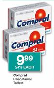 Compral Paracetamol Tablets-24's Each