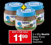 Nestle Baby Food Stage 1 Assorted-3x80g