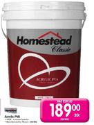 Homestead Acrylic PVA-20ltr
