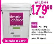Simple Choice PVA-20l