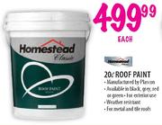 Homestead Roof Paint-20l Each