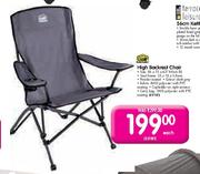 Camp Master High Backrest Chair-Each
