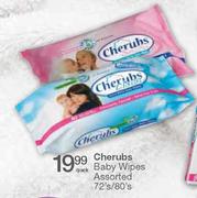 Cherubs Baby Wipes-72's/80's Per Pack