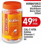 Cal-C-Vita Kiddies Vitamien C Gummies-60 Per Pak