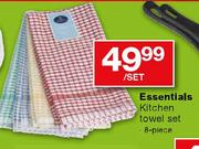 Essentails Kitchen Towel Set-8 Piece Per Set 