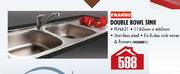 Franke Double Bowl Sink-1160mm x 460mm