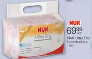 Nuk Ultra Dry Borsdoekies-80 Per Pak 