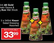 Knorr Salad Dressing Assorted-3x340ml