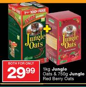 Jungle Oats-1kg & Jungle Red Berry Oats-750g