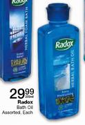 Radox Bath Oil Assorted-250ml Each