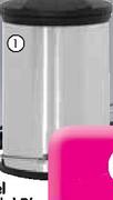 Stainless Steel Black Top Pedal Bin-5ltr