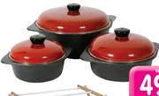Cordon Bleu Cast Iron Cookware Set-6pcs