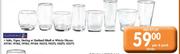 Salto, Vigne, Sterling Or Shetland Hiball Or Wiskey Glasses-Per 6's pack