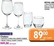 Chateau Hi Ball Or Wiskey Glasses-Per 4's Pack