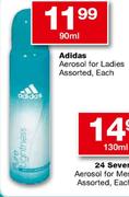Adidas Aerosol For Ladies Assorted-90ml Each