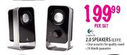 Logitech 2.0 Speakers (LS11)-per set
