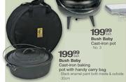 Bush Baby Cast-Iron Baking Pot With Handy Carry Bag