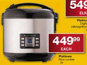 Platinum Rice Cooker - 5 Ltr