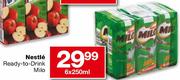 Nestle Ready-To-Drink Milo - 6 x 250ml