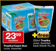 Tropika/Capri Sun-Juice - 8 x 200ml