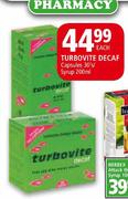Turbovite Decaf Capsules-30's/Syrup-200ml