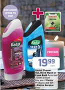 Radox Shower Gel, Hand Wash Or Foam Bath Assorted-250ml/300ml Each