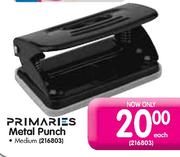 Primaries Metal Punch-each
