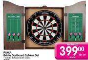 Puma Bristle Dartboard Cabinet Set