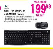 Logitech Wireless Keyboard and Mouse (MK260)