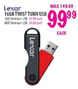 Lexar 16GB Twist Turn USB-each