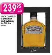 Jack Daniel's Gentleman Jack Whiskey In Gift Tin-1x750ml